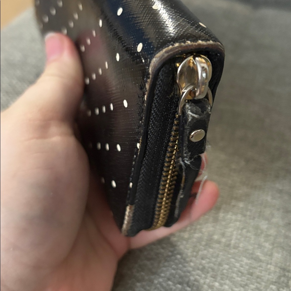 Kate Spade Black and White Polka Dot Wallet - Picture 11 of 11